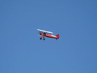N66711 @ CMA - 1941 Boeing Stearman IB75A, Jacobs R-755 B2 275 Hp upgrade, overflight - by Doug Robertson