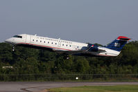 N445AW @ ORF - US Airways Express (Air Wisconsin) N445AW departing RWY 5 en route to Charlotte/Douglas Int'l (KCLT) as Flight AWI3673.