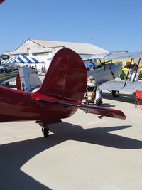 N4417S @ CMA - 1944 Beech D17S STAGGERWING, P&W R-985 Wasp Jr. 450 Hp, retractable tail wheel - by Doug Robertson