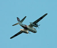 N445DF - One of two circling a fire in Soquel CA as it passed over our house late afternoon sun was a problem so had to let it pass over  hence rear shot - by Roger Shellard