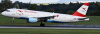 OE-LBS @ LOWW - Austrian Airbus A320-214, c/n: 1189 ; smoke