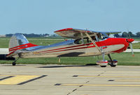 N3107A @ KDEC - Classic 1953 Cessna 170B arrives in Decatur, Illinois. - by Doug Wolfe