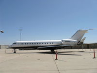 N928SZ @ CMA - 1999 Bombardier BD-700-1A10 GLOBAL EXPRESS, two BMW ROLLS-ROYCE BR710A2-20 Turbofans 14,750 lb st each. Supercritical wing with 35 degree sweep, winglets and T-tail. High-speed cruise Mach 0.88 (505 kts-580 mph) - by Doug Robertson