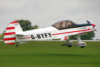 G-BYFY @ EGBK - 1992 Avions Mudry And Cie CAP 10B, c/n: 263 arriving at 2010 LAA National Rally at Sywell