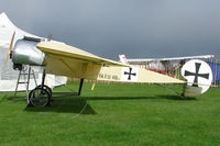 G-GSAL @ EGBK - GRASS STRIP AVIATION LTD 
Type: REPLICA FOKKER EIII 
Serial No.: GS-101 
exhibited at 2010 LAA National Rally - by Terry Fletcher