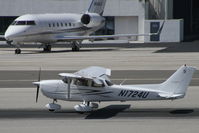N1724U @ KSMO - Landing SMO, Taken from Typhoon upper deck - by Mick West