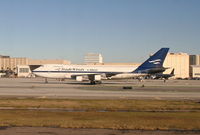 N923FT @ KLAX - Trade Winds Cargo Boeing 747-2U3B, N923FT taxiway Charlie KLAX. - by Mark Kalfas