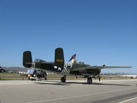 N30801 @ CMA - 1944 North American TB-25N MITCHELL 'EXECUTIVE SWEET', two Wright Cyclone R-2600s 1,700 Hp each, taxi warmup - by Doug Robertson