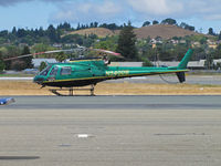 N540DB @ KCCR - 1999 Eurocopter AS 350 B2, c/n: 3218 on hotel visitor's ramp - by Steve Nation