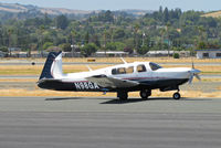 N98GA @ KCCR - 2005 Mooney M20R taxi for take-off on RW19L at Buchanan Field - by Steve Nation
