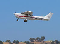 N211TD @ KCCR - Locally-based 2000 Cessna 172S climbs out from RWY19L at Buchanan Field with oak hillside in background - by Steve Nation