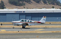 N1819M @ KCCR - Reno, NV-based 1981 Beech A36TC arriving on RWY19L at Buchanan Field - by Steve Nation