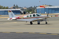 N1819M @ KCCR - Reno, NV-based 1981 Beech A36TC taxis for take-off at Buchanan Field - by Steve Nation