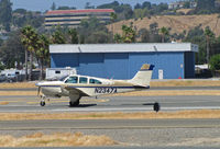 N2347A @ KCCR - Southern California-based 1969 Beech E33 rolling out on RWY19L at Buchanan Field - by Steve Nation