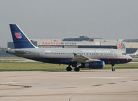 N823UA @ KORD - A nice UA Airbus A319 awaits its makeover in the new United color scheme at O'Hare. - by Daniel L. Berek