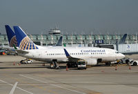 N14604 @ KORD - A Continental 737 sits amid a hive of activity at Chicago O'Hare. - by Daniel L. Berek