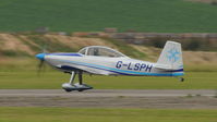 G-LSPH @ EGSU - G-LSPH departing IWM Duxford Battle of Britain Air Show Sep. 2010