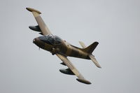 G-UVNR @ EGFH - Flyby over Runway 22 by resident Strikemaster (Viper 2). - by Roger Winser
