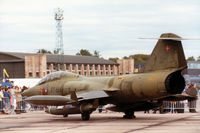 RT-664 @ EGQL - CF-104D Starfighter of Eskradille 723 Royal Danish Air Force in the static park at the 1983 RAF Leuchars Airshow - by Peter Nicholson