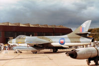 XF431 @ EGQL - Hunter FGA.9 of RAF Brawdy's 79 Squadron in the static park at the 1983 RAF Leuchars Airshow. - by Peter Nicholson