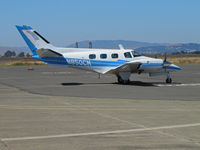 N850CM @ KAPC - Napa River RR bridge provides background for Salem, OR-based 1972 Beech A60 taxiing in from KSBP/San Luis Obispo, CA - by Steve Nation