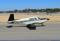 N231BB @ KCCR - Locally-based 1981 Mooney M20K taxiing for East Ramp - by Steve Nation