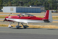 N904RV @ KCCR - 2000 RV-8 home built taxiing to hotel ramp after flight from KCIC/Chico, CA - by Steve Nation