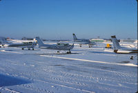 N2447E @ FCM - On the far left of the photo. Classic Aviation ramp.
