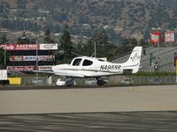 N498SR @ POC - Preparing to move onto runway 26L for take off - by Helicopterfriend