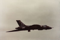 XL426 @ EGQL - Vulcan B.2 of 50 Squadron at RAF Waddington climbing during a display at the 1984 RAF Leuchars Airshow. - by Peter Nicholson