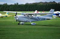 G-DUNK @ EGLM - Reims Cessna F172M Ex N90SA visiting White Waltham from Dunkeswell. - by moxy