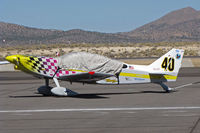 N40EH @ KRTS - Race #40 1995 Hibler Phillip E GLASAIR II S TD in Sport Class @ Reno Air Races with cockpit cover - by Steve Nation
