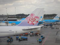 B-18201 @ EHAM - Just arrived from Bangkok - by Henk Geerlings