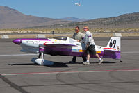 N262SW @ KRTS - Race #69 2000 Wohnoutka Steven M STRATOCASTER Knotty Girl for Formula I Class race @ 2009 Reno Air Races - being pushed for towing - by Steve Nation