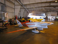 N687RB @ KRTS - Race #871988 Boyd Robert C BOYD GR-7 PANTHER Madness showing red and white side for Formula I Class race @ 2009 Reno Air Races - in hangar - by Steve Nation