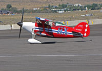 N720CB @ KRTS - Race #11X 1992 Buchholz Chuck PITTS S1 for Biplane Class race @ 2009 Reno Air Races - taxiing in from heat - by Steve Nation