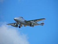 LN-DHZ @ EGQL - Vampire T.Mk.55 just about to touch down at RAF Leuchars. - by Ian Woodcock