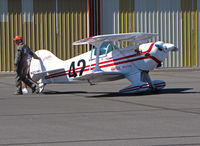 N237MP @ KRTS - Race #42 Perkins Malcolm E PITTS S1-S The Other Woman after morning heat in Biplane Race class  @ 2009 Reno Air Races - by Steve Nation