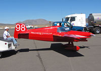 N4377D @ KRTS - Race #98 Premier Jet Aviation 999 Allen Terry L CASSUTT being towed after Formula I Race heat @ 2009 Reno Air Races - by Steve Nation