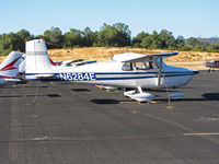 N6284E @ KAUN - Straight-tail 1959 Cessna 172 @ Auburn, CA - by Steve Nation