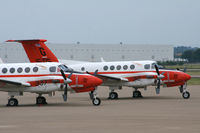 161505 @ AFW - US Navy TC-12B escaping NAS Kingsville and possible damage from Hurricane Alex. Alliance Airport - Fort Worth, TX