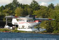 N8082H @ 52B - Cub Special PA-11 on splash down - by J.G. Handelman