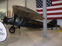 N7654X @ ANE - 1928 Stinson SM1-B 'DETROITER', Packard Diesel DR-980 225 Hp, sole surviving example-World's FIRST Diesel-powered airplane, at Golden Wings Museum - by Doug Robertson