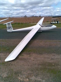 VH-GRY - Lined up on take-off pad runway 23 Gawler - by Neil Varley