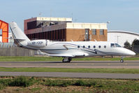 VP-CEP @ EGGW - 2009 Gulfstream Aerospace G150, c/n: 280 - by Terry Fletcher