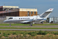 TC-SHE @ EGGW - 2007 Hawker Beechcraft Corp HAWKER 850XP, c/n: 258872 at Luton - by Terry Fletcher