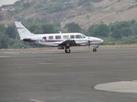N710JP @ POC - Taxiing from transient parking and waiting permission to enter taxiway to go to runway 26L - by Helicopterfriend