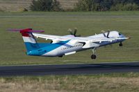 LX-LGE @ EDDR - departure to MUC via RW09 - by Friedrich Becker