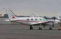 N444WC @ KAPC - E S Wagner Co (red ESW on tail) is a 1981 Piper PA-31T2 on bizjet ramp at Napa, CA (KAPC) in from Reno/Tahoe Int'l, NV (KRNO) - by Steve Nation