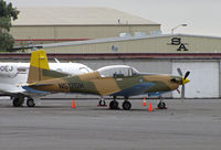 N517GM @ KAPC - Vietnam-style camouflaged Spitfire Aviation Pilatus PC-7 on bizjet ramp at Napa, CA (KAPC) in from Monterey, CA (KMRY) - by Steve Nation